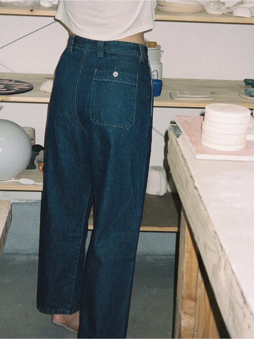 Ozma Field Pants denim medium